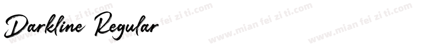 Darkline Regular字体转换